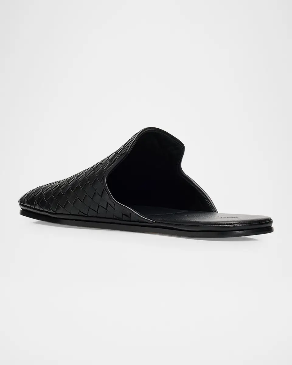 Bottega Veneta Men's Intrecciato Nappa Leather Slippers | Thumbnail 4 Bottega Veneta Men's Intrecciato Nappa Leather Slippers | Thumbnail 4