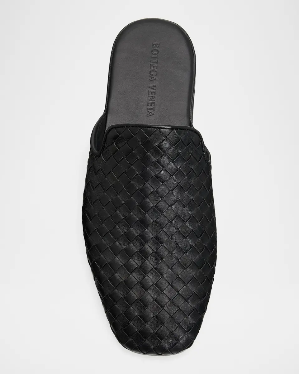 Bottega Veneta Men's Intrecciato Nappa Leather Slippers | Thumbnail 6 Bottega Veneta Men's Intrecciato Nappa Leather Slippers | Thumbnail 6