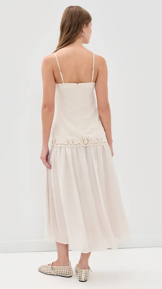 Moon River Spaghetti Strap Tube Top Midi Dress | Thumbnail 3 Moon River Spaghetti Strap Tube Top Midi Dress | Thumbnail 3