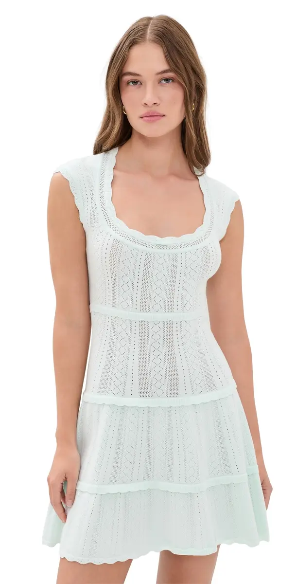LoveShackFancy aighton Dress DUSTY AGOON | Image 1 LoveShackFancy aighton Dress DUSTY AGOON | Image 1
