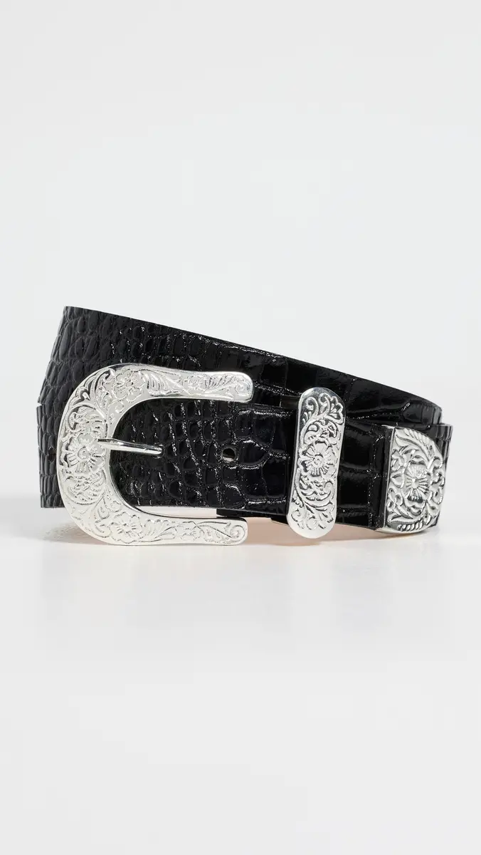 L'Agence Otera Wide Leather Belt | Thumbnail 2