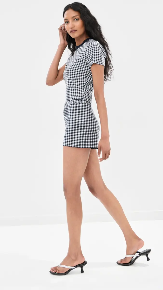 LE BOP Gingham Knit Shorts | Thumbnail 4 LE BOP Gingham Knit Shorts | Thumbnail 4
