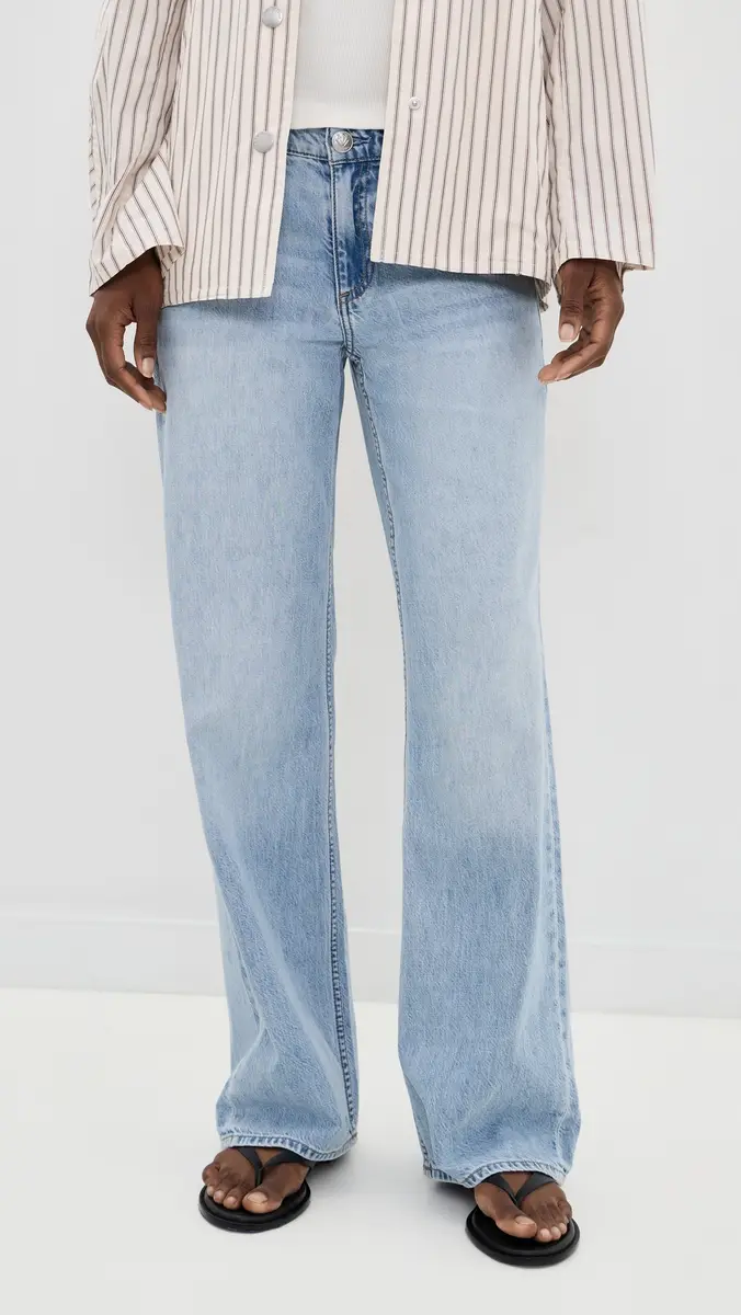 rag & bone Featherweight Saige Full Straight Jeans | Thumbnail 2 rag & bone Featherweight Saige Full Straight Jeans | Thumbnail 2