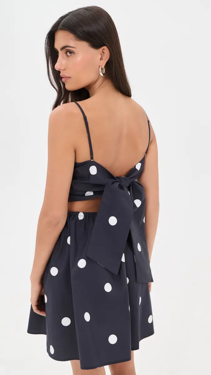 susana monaco Polka-Dot Poplin Mini Dress | Thumbnail 2