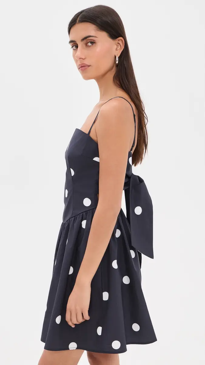 susana monaco Polka-Dot Poplin Mini Dress | Thumbnail 4