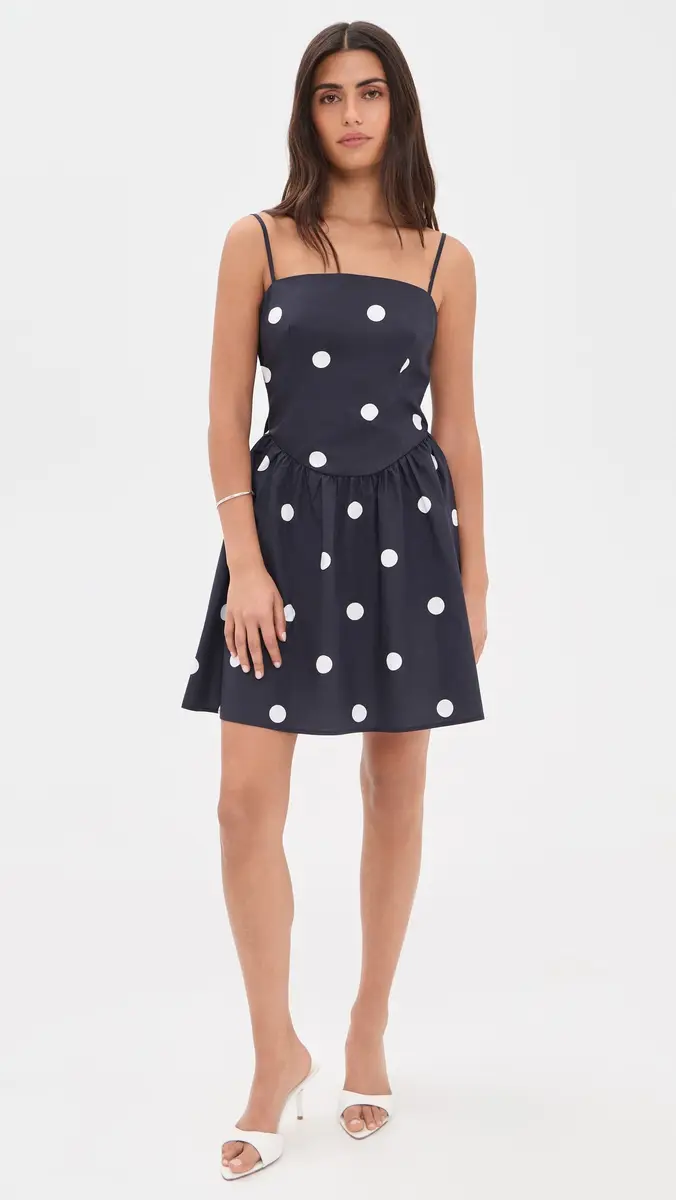susana monaco Polka-Dot Poplin Mini Dress | Thumbnail 5