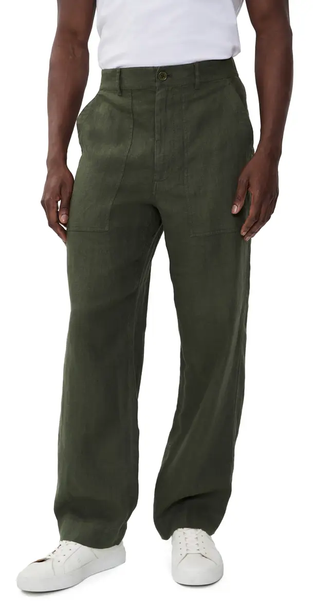 Garment Dyed Field Pants In Linen Garment Dyed Field Pants In Linen