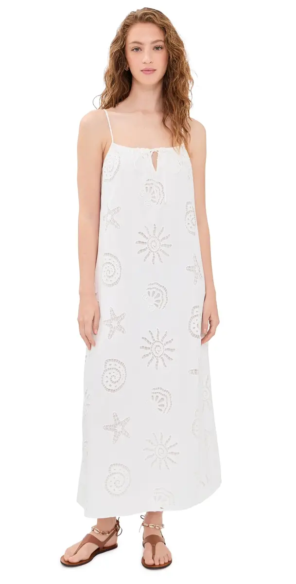 o.p.t o. p.t Genevieve Cotton Dress eashell Eyelet | Image 1 o.p.t o. p.t Genevieve Cotton Dress eashell Eyelet | Image 1