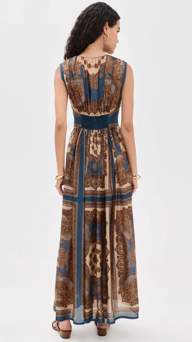 Zimmermann Mahon Waisted Silk Maxi Dress | Thumbnail 3