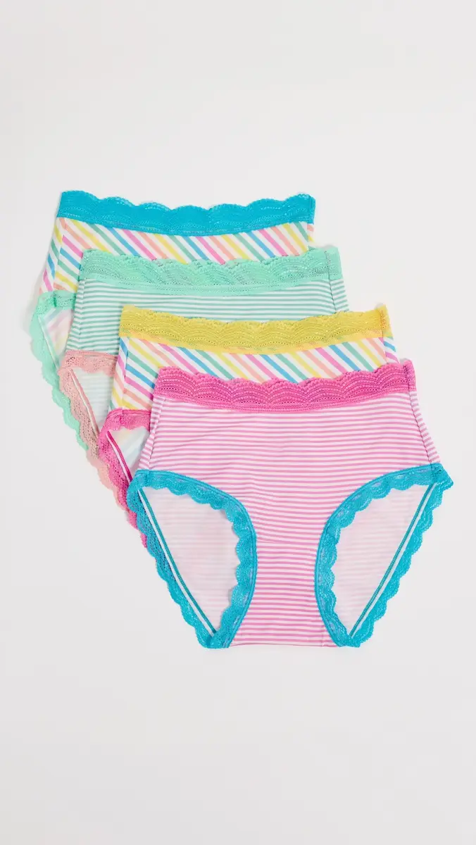 Stripe & Stare High Rise Briefs 4 Pack | Thumbnail 2