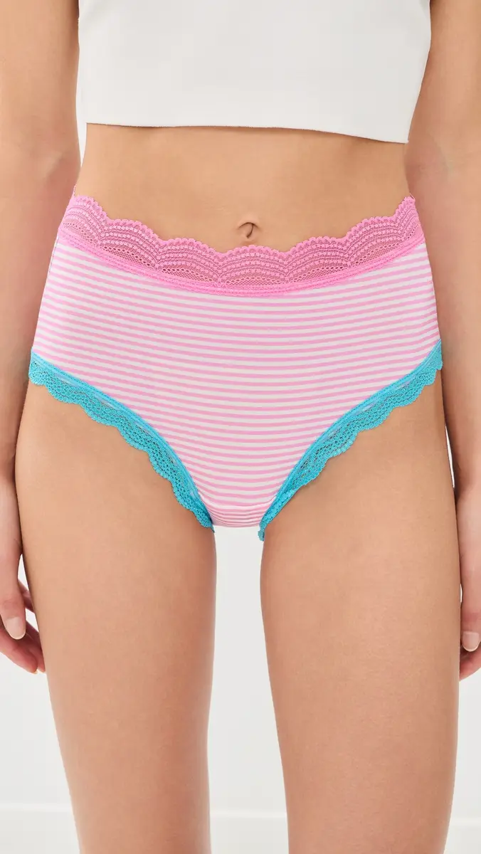 Stripe & Stare High Rise Briefs 4 Pack | Thumbnail 3