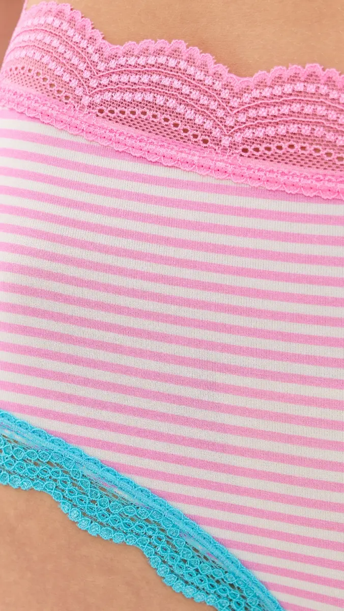 Stripe & Stare High Rise Briefs 4 Pack | Thumbnail 5