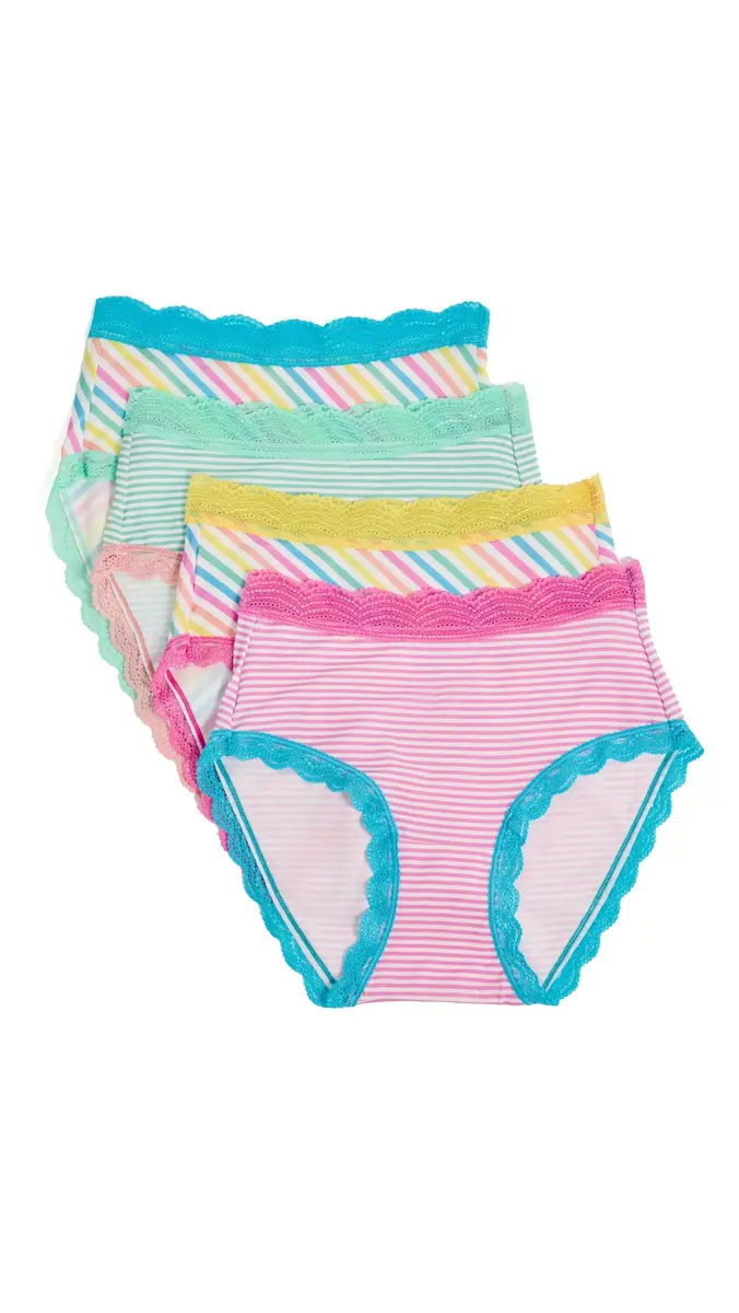 Stripe & Stare High Rise Briefs 4 Pack | Thumbnail 6