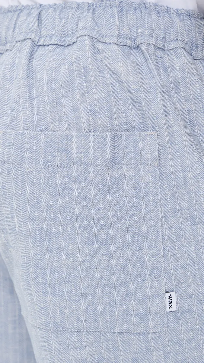 Wax London Kurt Cotton Linen Herringbone Shorts | Thumbnail 6 Wax London Kurt Cotton Linen Herringbone Shorts | Thumbnail 6