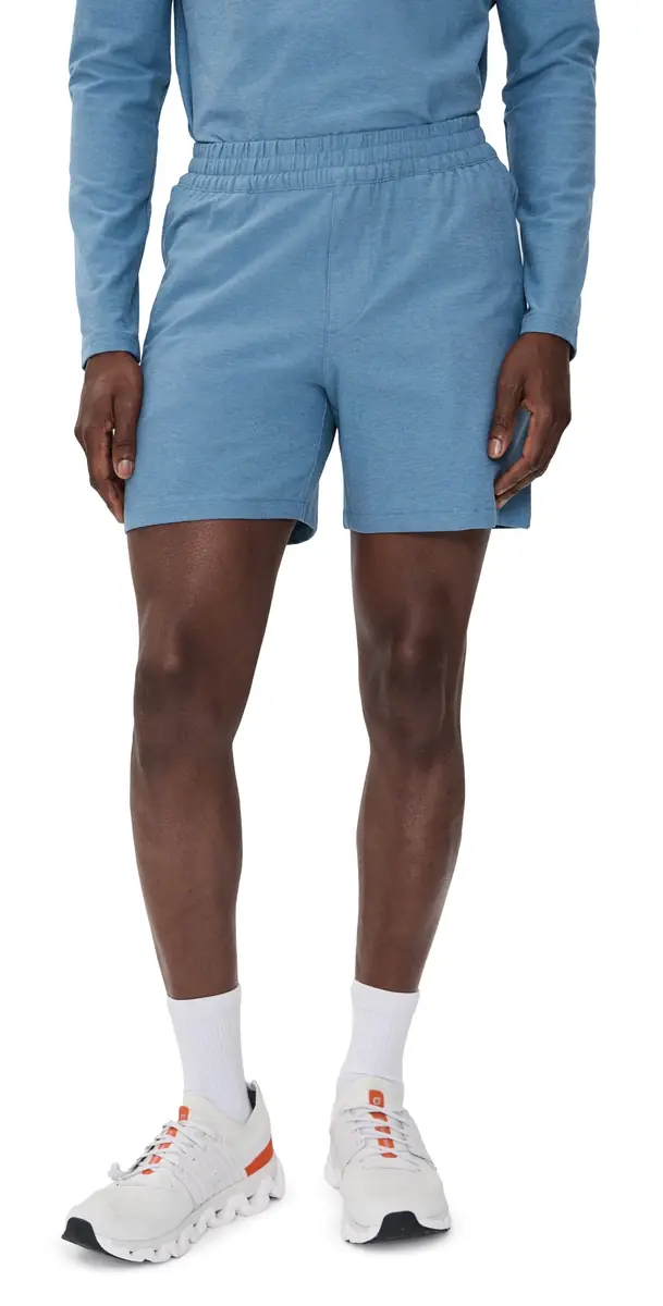 Beyond Yoga Spacedye Unlimited Shorts Harbor Blue Heather | Image 1 Beyond Yoga Spacedye Unlimited Shorts Harbor Blue Heather | Image 1