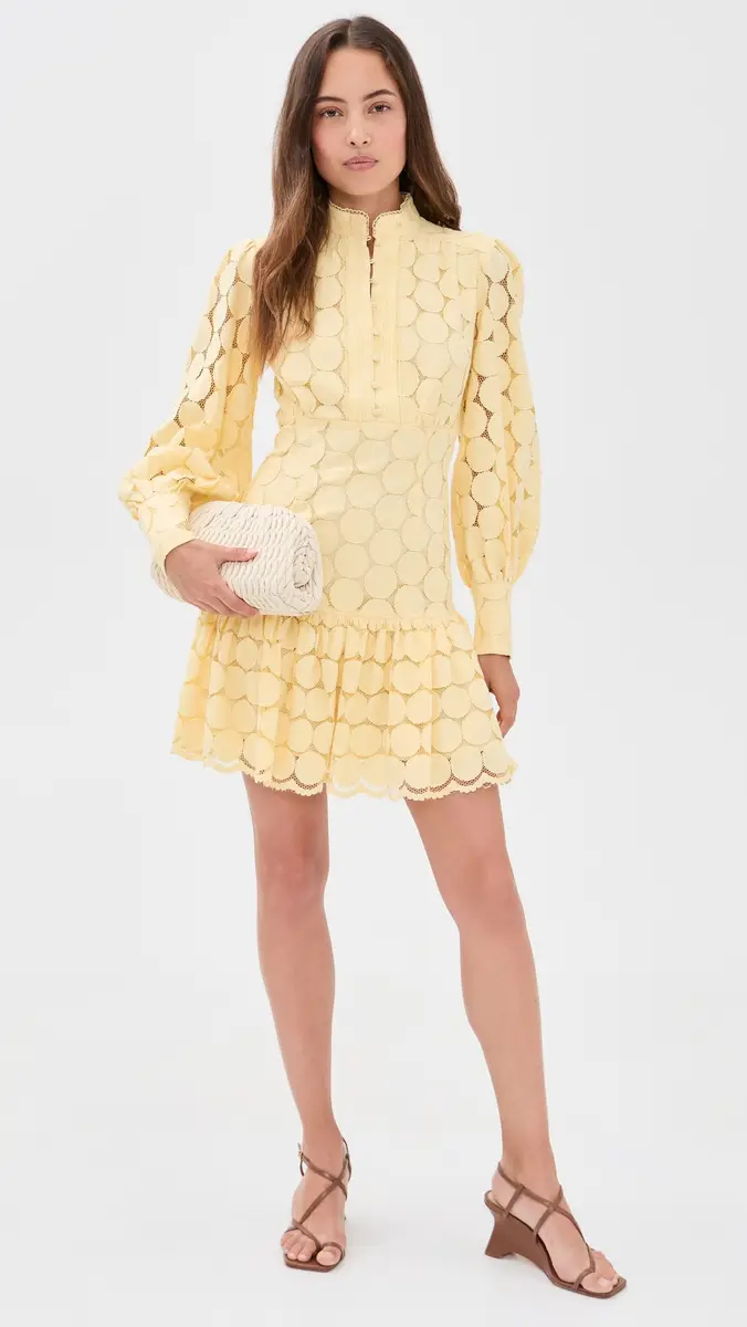 Bardot Remy Spot Lace Mini Dress | Thumbnail 5 Bardot Remy Spot Lace Mini Dress | Thumbnail 5