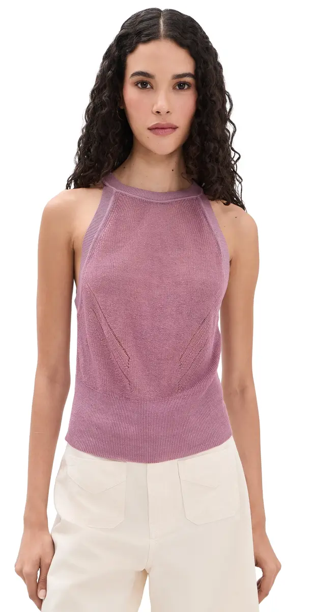 Veronica Beard Jean olomon Knit Tank Orchid Haze | Image 1 Veronica Beard Jean olomon Knit Tank Orchid Haze | Image 1