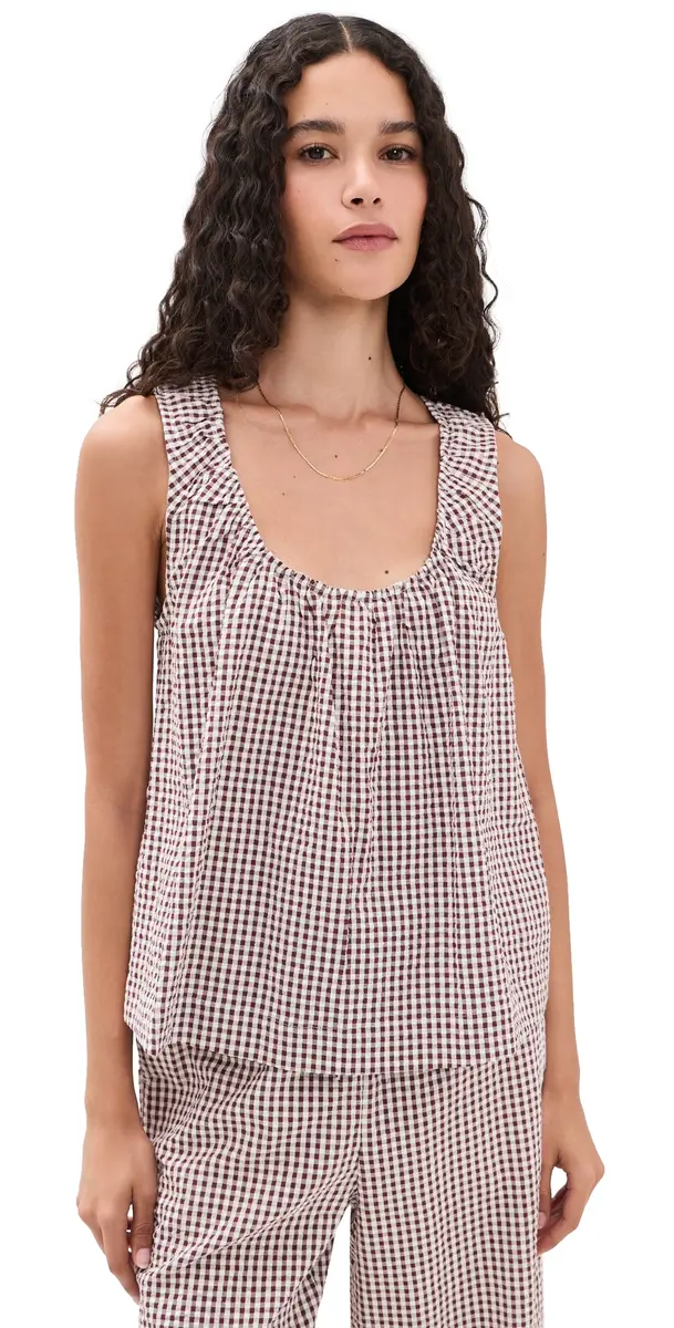Joe's Jeans The Ana Blouse Macchiato Gingham | Image 1 Joe's Jeans The Ana Blouse Macchiato Gingham | Image 1