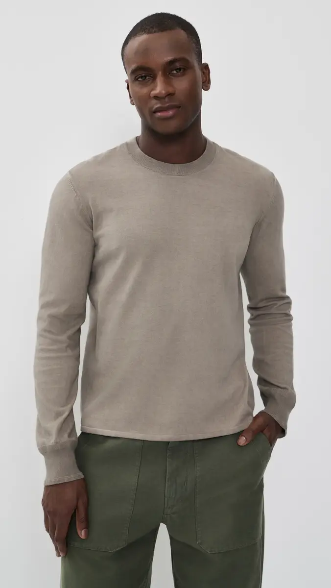 rag & bone Washed Supima Crew Sweater | Thumbnail 2 rag & bone Washed Supima Crew Sweater | Thumbnail 2