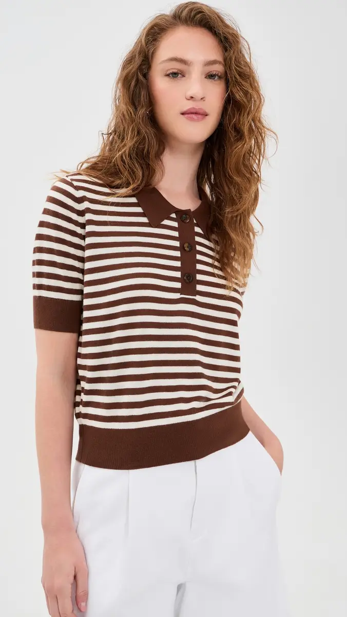 RENGGLI Stripe Knit Polo | Thumbnail 2 RENGGLI Stripe Knit Polo | Thumbnail 2