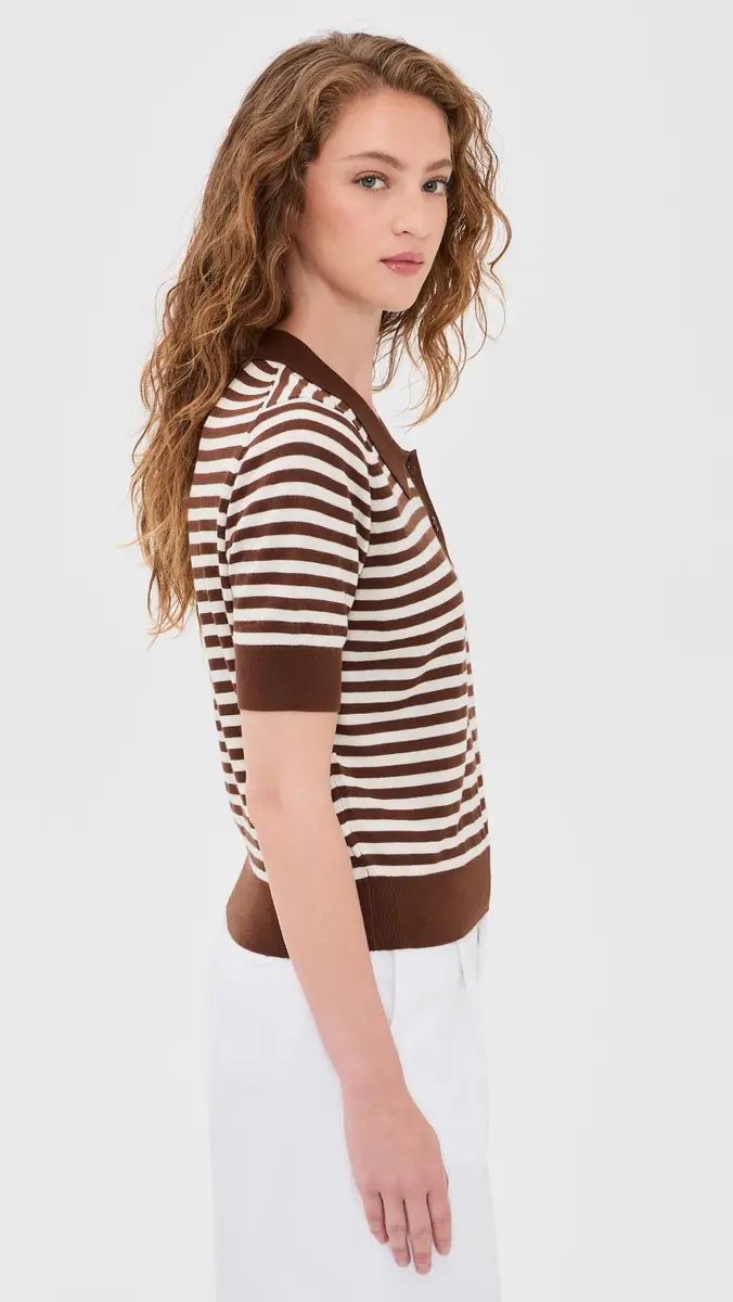 RENGGLI Stripe Knit Polo | Thumbnail 4 RENGGLI Stripe Knit Polo | Thumbnail 4