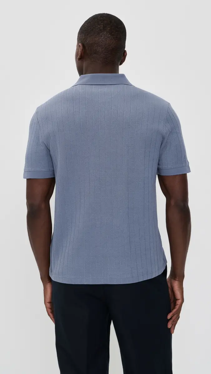 Vince Drop Needle Stripe Polo | Thumbnail 3