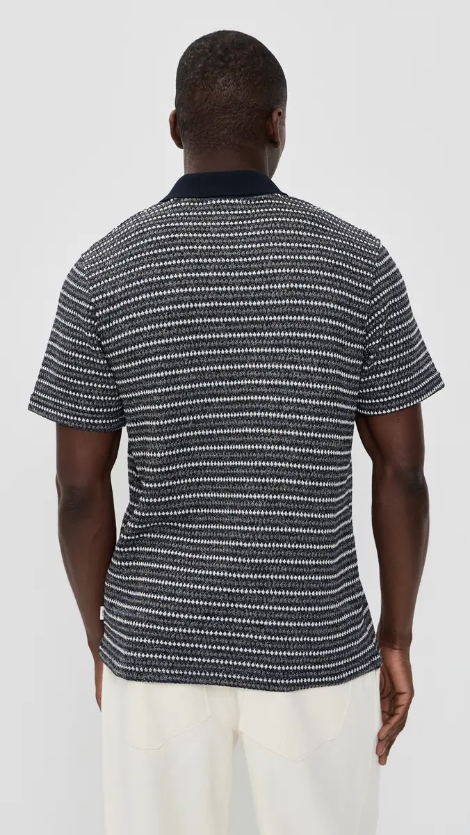 Les Deux Knitted Stripe Polo | Thumbnail 3 Les Deux Knitted Stripe Polo | Thumbnail 3