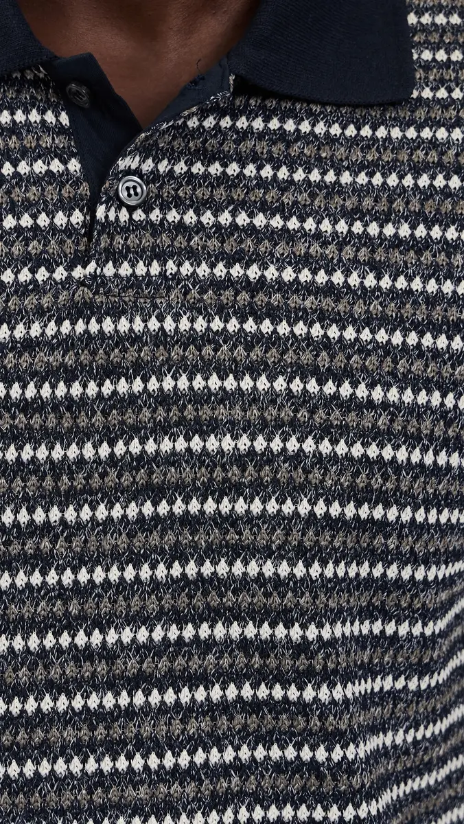 Les Deux Knitted Stripe Polo | Thumbnail 6 Les Deux Knitted Stripe Polo | Thumbnail 6