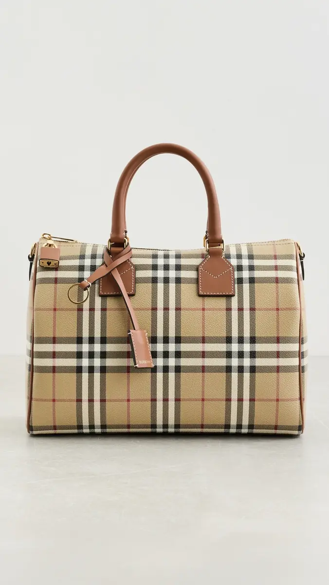 Burberry Medium Bowling Bag | Thumbnail 2 Burberry Medium Bowling Bag | Thumbnail 2
