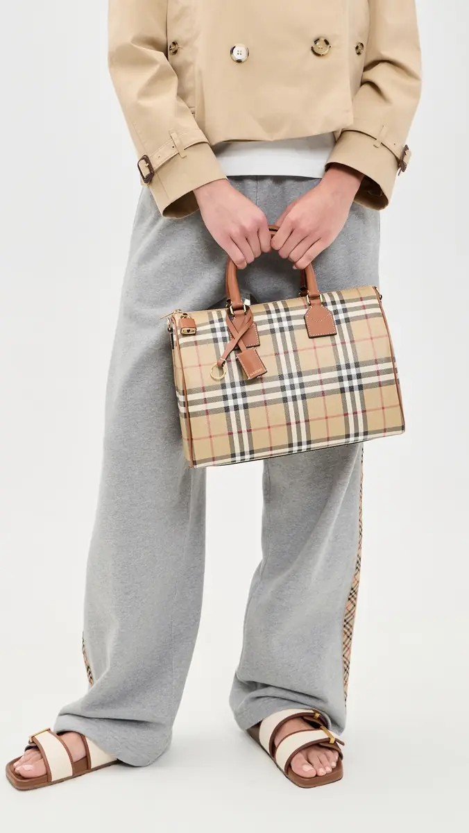 Burberry Medium Bowling Bag | Thumbnail 3 Burberry Medium Bowling Bag | Thumbnail 3