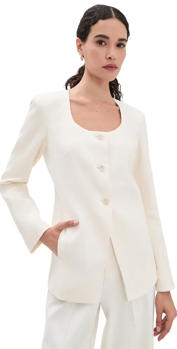 PAIGE Edina Blazer Bone | Image 1 PAIGE Edina Blazer Bone | Image 1