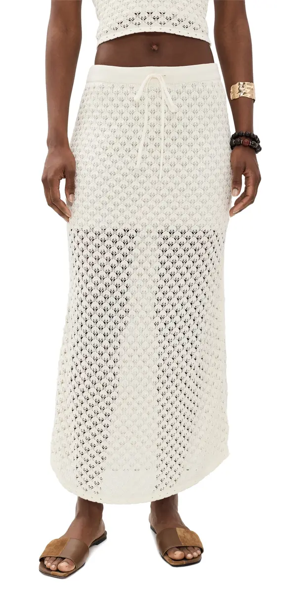 Z Supply Windswept Crochet Skirt Cloud | Image 1 Z Supply Windswept Crochet Skirt Cloud | Image 1