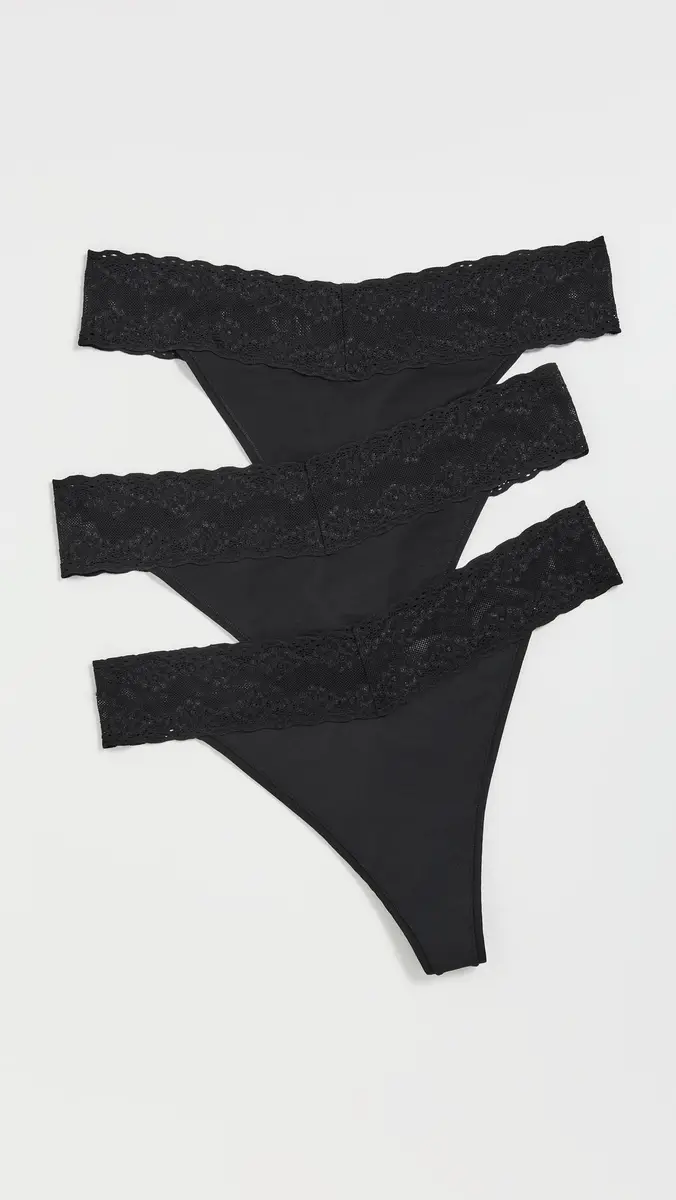 Natori Bliss Perfection One Size Classic Thong 3 Pack | Thumbnail 2 Natori Bliss Perfection One Size Classic Thong 3 Pack | Thumbnail 2