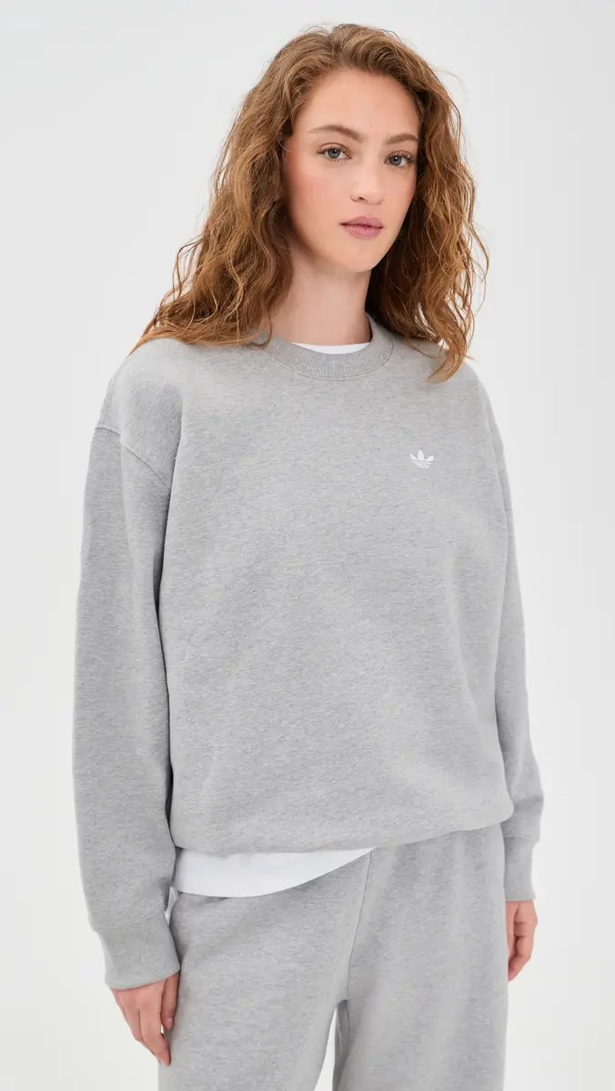 Adidas Essential Fleece Crew Sweatshirt | Thumbnail 2 Adidas Essential Fleece Crew Sweatshirt | Thumbnail 2