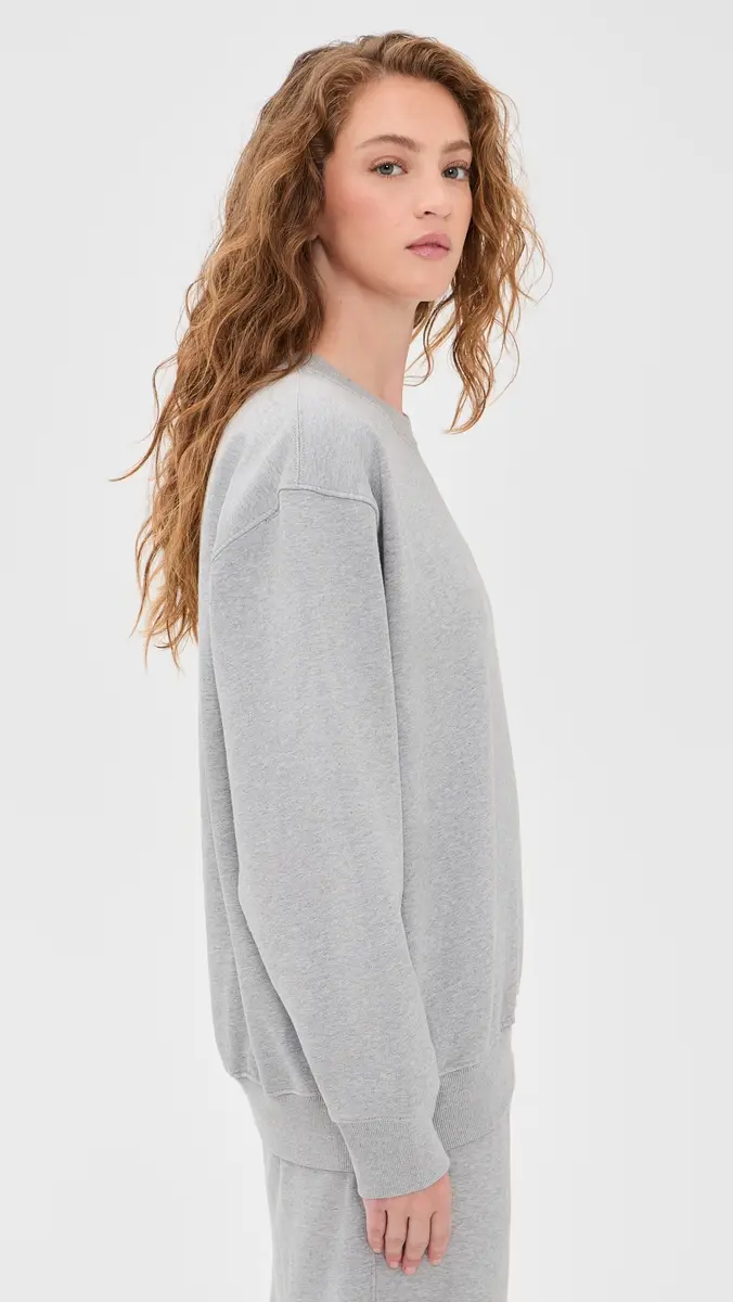 Adidas Essential Fleece Crew Sweatshirt | Thumbnail 4 Adidas Essential Fleece Crew Sweatshirt | Thumbnail 4