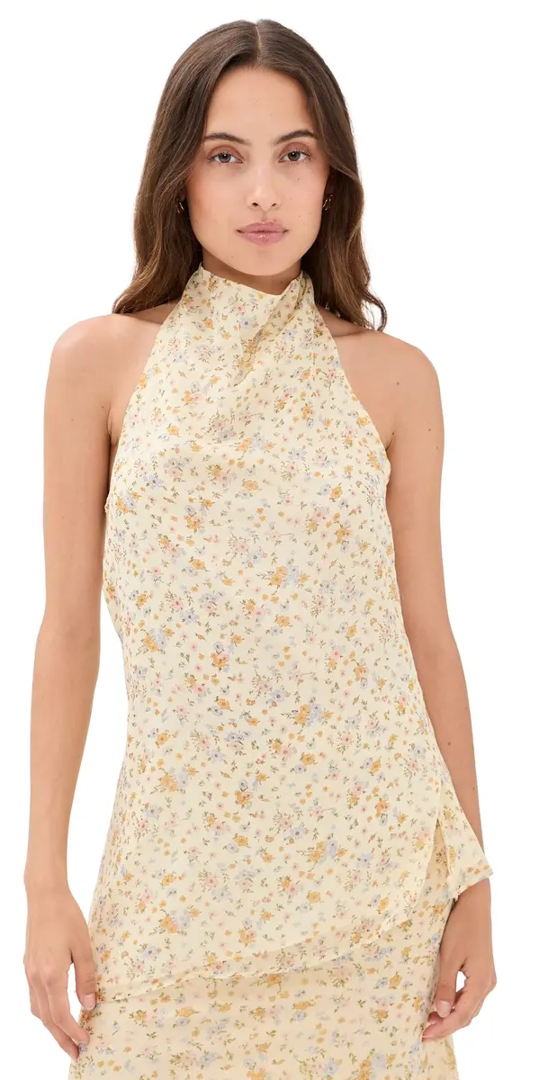 Lioness undown Halter Top Beige | Image 1 Lioness undown Halter Top Beige | Image 1