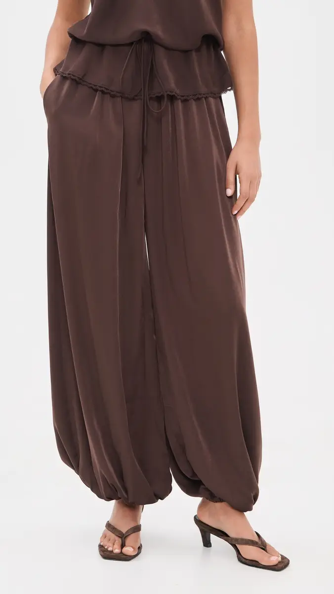 Bardot Nikola Satin Balloon Pants | Thumbnail 2 Bardot Nikola Satin Balloon Pants | Thumbnail 2
