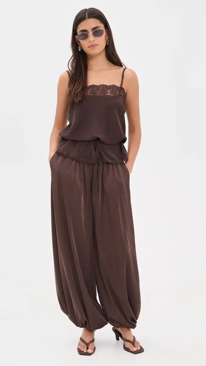 Bardot Nikola Satin Balloon Pants | Thumbnail 5 Bardot Nikola Satin Balloon Pants | Thumbnail 5