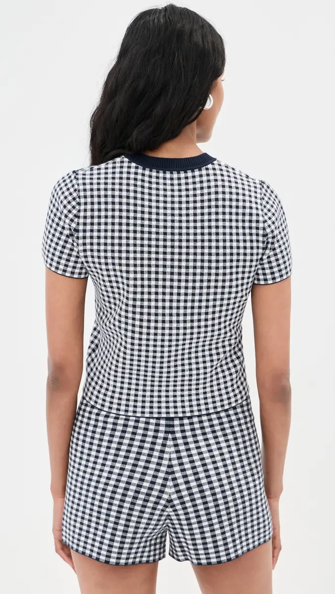 LE BOP Gingham Knit Tee | Thumbnail 4