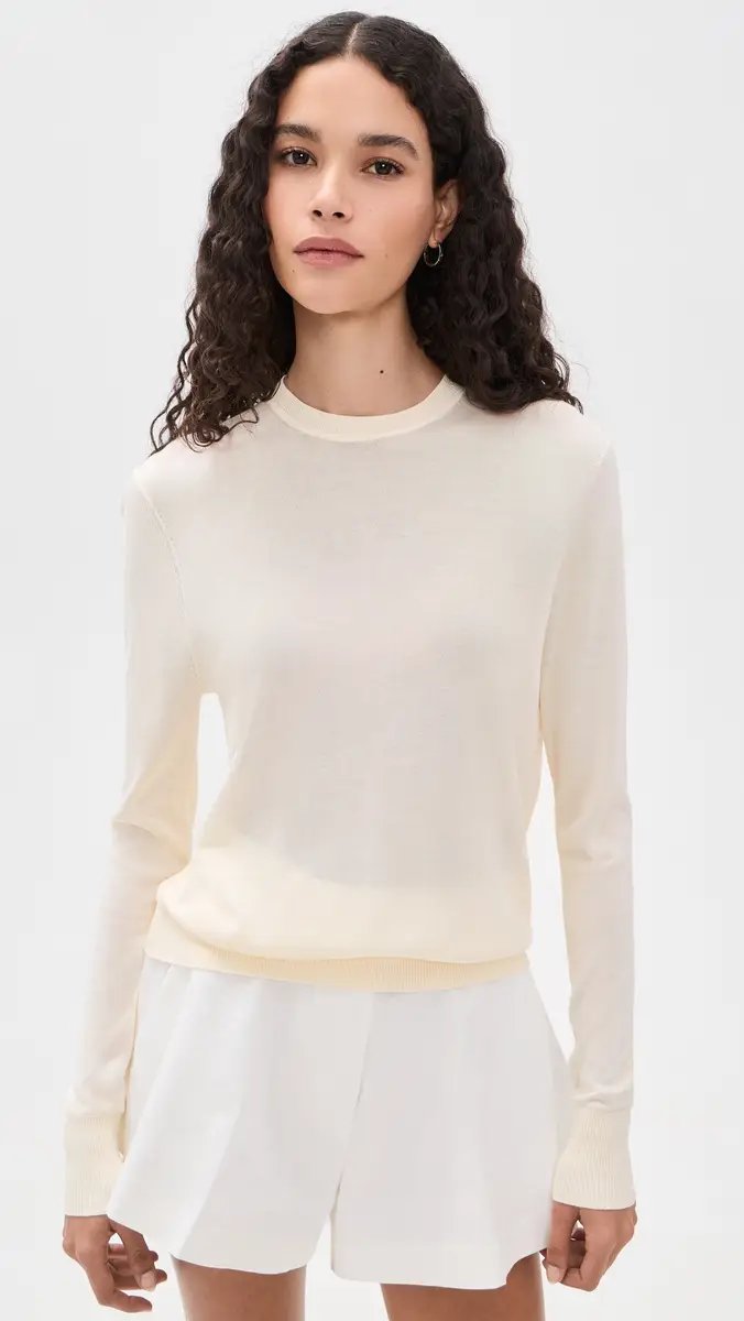RENGGLI Silk Cashmere Blend Crew Neck Sweater | Thumbnail 2 RENGGLI Silk Cashmere Blend Crew Neck Sweater | Thumbnail 2