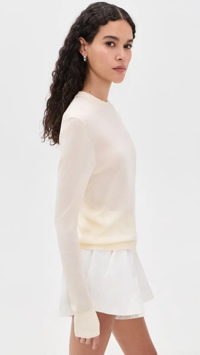 RENGGLI Silk Cashmere Blend Crew Neck Sweater | Thumbnail 4 RENGGLI Silk Cashmere Blend Crew Neck Sweater | Thumbnail 4