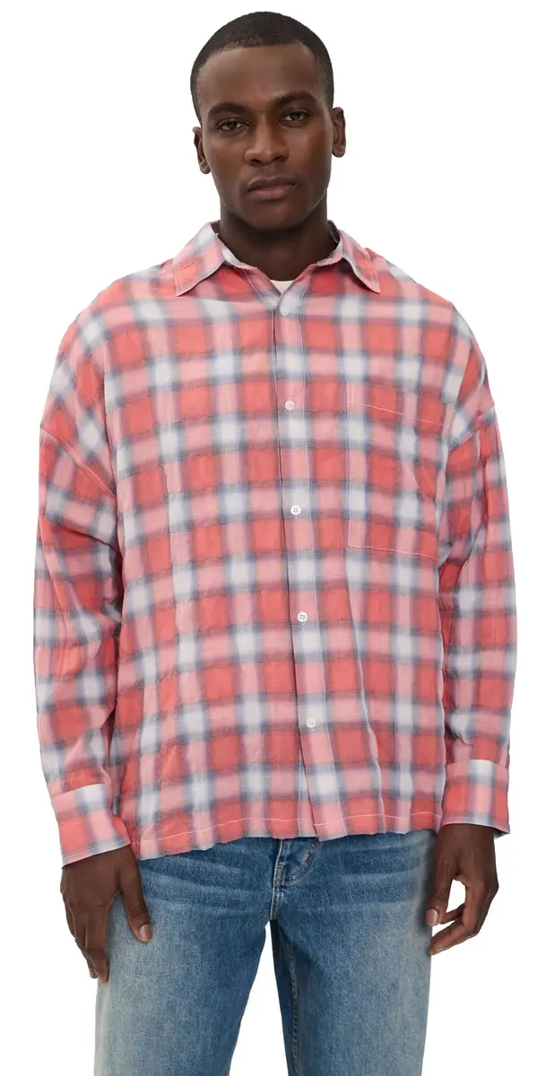 Nahmias Featherweight Plaid Button Up | Image 1 Nahmias Featherweight Plaid Button Up | Image 1