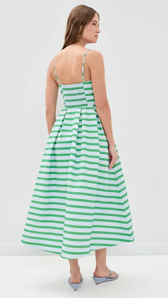 English Factory Striped Midi Dress | Thumbnail 3 English Factory Striped Midi Dress | Thumbnail 3