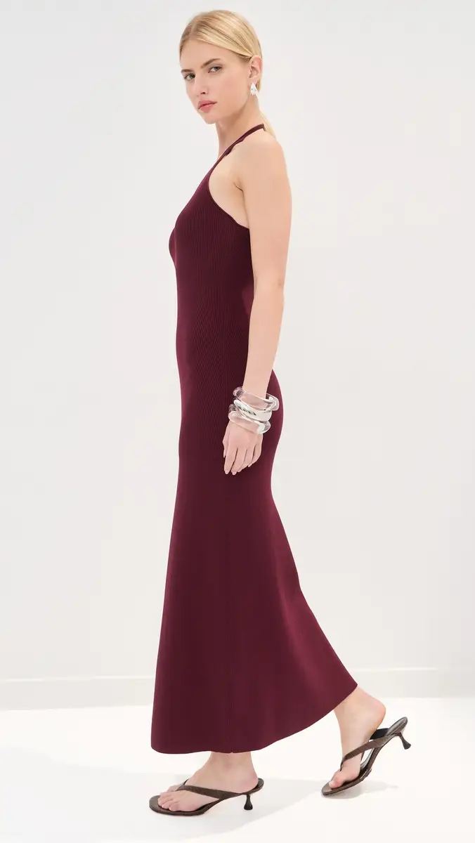 LE BOP Carey Knit Halter Maxi Dress | Thumbnail 4 LE BOP Carey Knit Halter Maxi Dress | Thumbnail 4