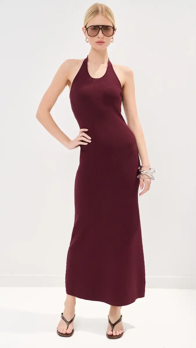 LE BOP Carey Knit Halter Maxi Dress | Thumbnail 6 LE BOP Carey Knit Halter Maxi Dress | Thumbnail 6