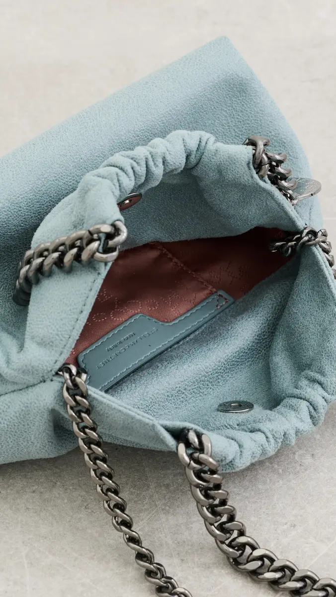 Stella McCartney Falabella Mini Drawstring Bag Ice Blue One Size | Thumbnail 6 Stella McCartney Falabella Mini Drawstring Bag Ice Blue One Size | Thumbnail 6