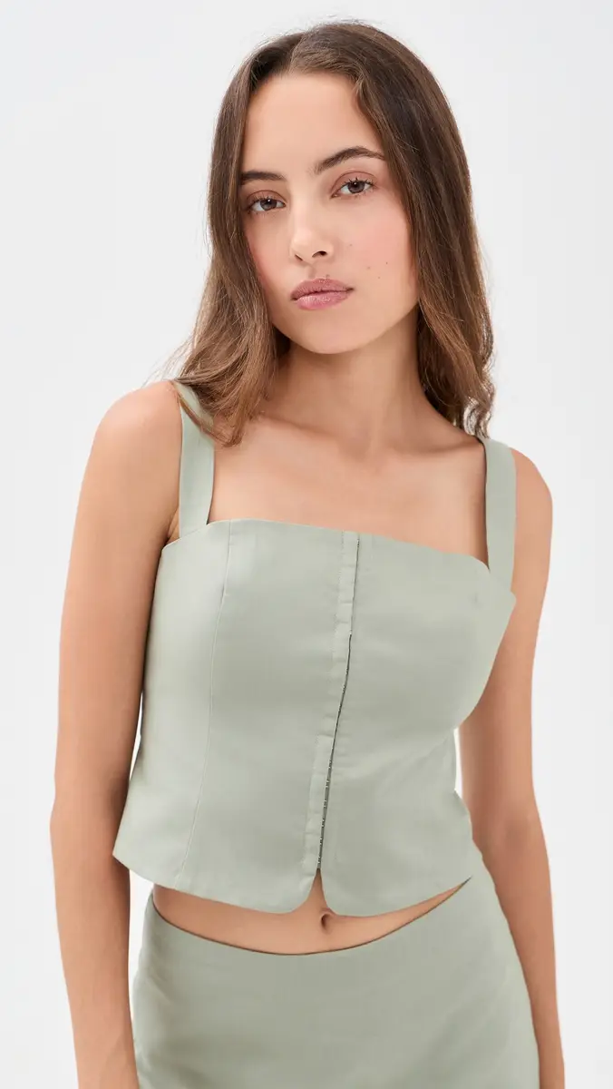 GOOD AMERICAN The Linen Corset | Thumbnail 2 GOOD AMERICAN The Linen Corset | Thumbnail 2