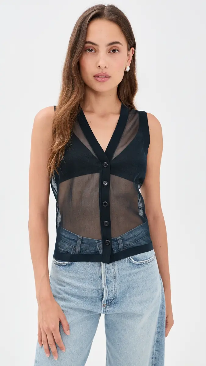 RENGGLI Sheer Knit Vest | Thumbnail 2 RENGGLI Sheer Knit Vest | Thumbnail 2