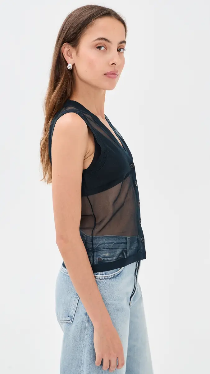 RENGGLI Sheer Knit Vest | Thumbnail 4 RENGGLI Sheer Knit Vest | Thumbnail 4