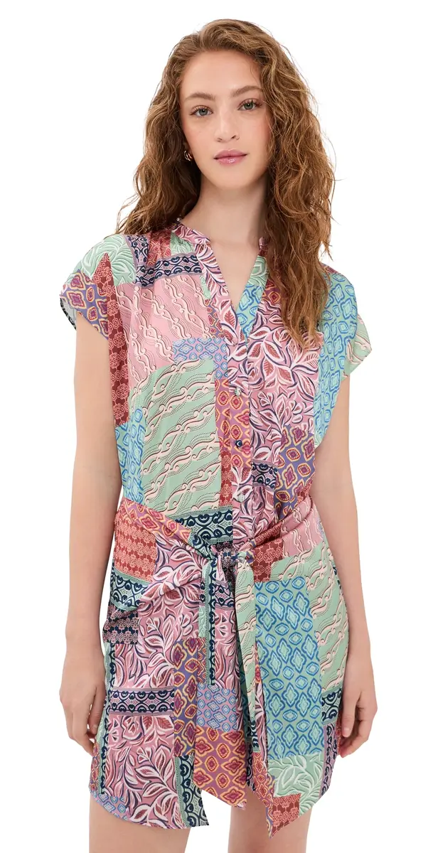 Misa Mika Dress Oasis Patchwork | Image 1 Misa Mika Dress Oasis Patchwork | Image 1